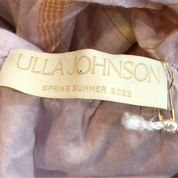 NWT Ulla Johnson Noelle dress lavender orange cross front open back bow 0 - Picture 8 of 11